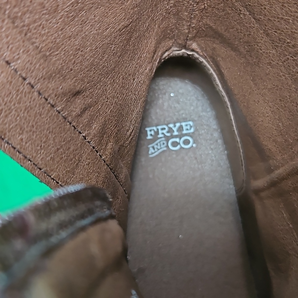 Frye stacked heel motorcycle boots sz.11 M - Picture 6 of 9